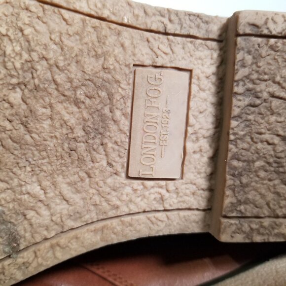 London Fog Womens Ankle Chelsea Boots Shoes 9.50M Brown Lace Up Round Toe - Picture 10 of 14